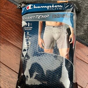 Champion Elite Gray Boxer Briefs with SmartTemp